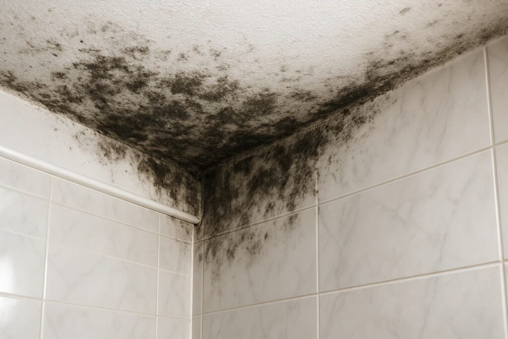 Muffa sul Soffitto del Bagno